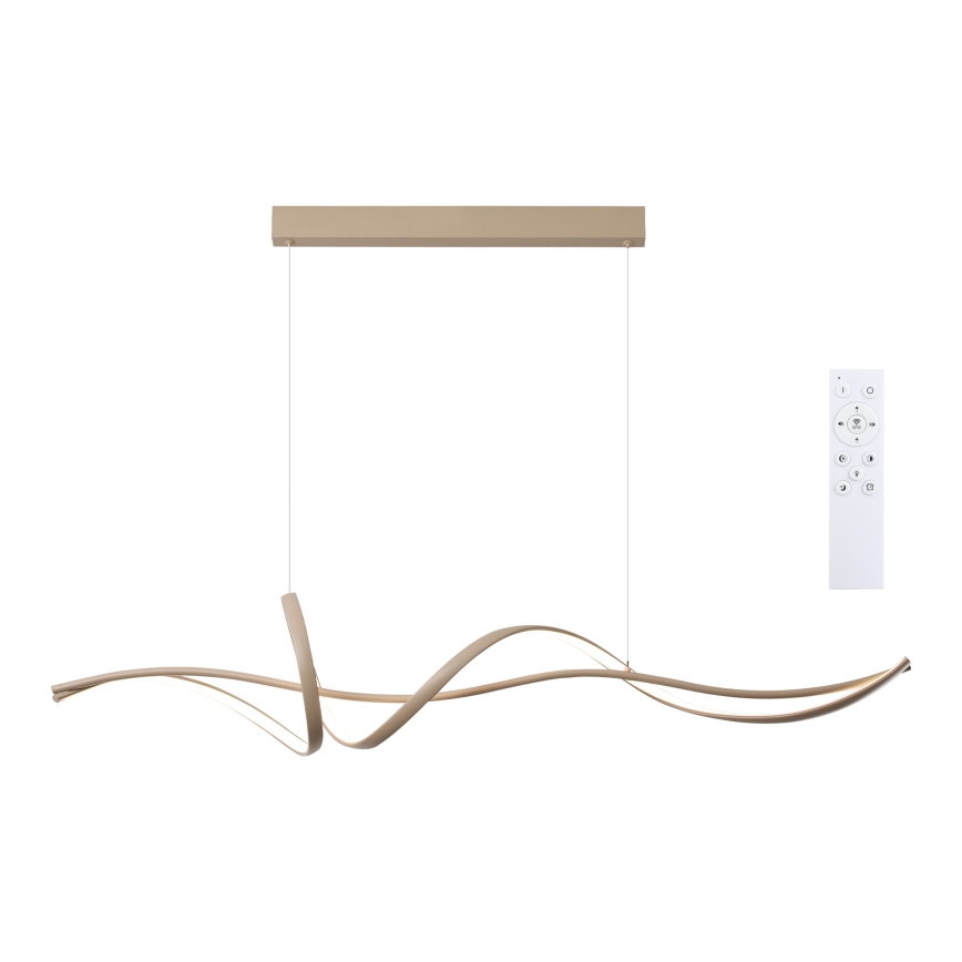 Brilagi - LED aptumšojama karājas lampa uz troses SIGNATURE LED/55W/230V 3000-6000K 120x23 cm bēša + tālvadība