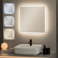 BRILAGI - sildāms LED vannas istabas spogulis BELLA LED/16W/230V 60x60 cm IP44 CRI 90 ar regulējamu spilgtumu + CCT