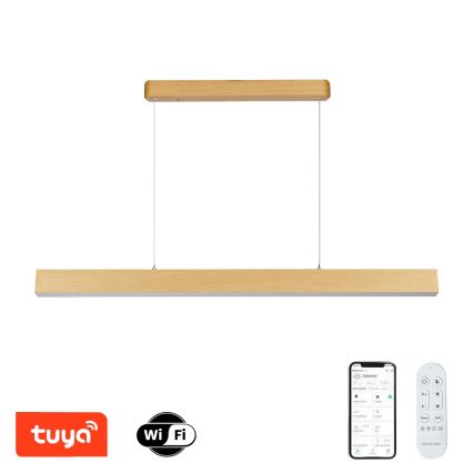 Brilagi - Regulējama LED lustra SLEEKLINE SMART LED/40W/230V Wi‑Fi Tuya, ozola dekors + tālvadības pults