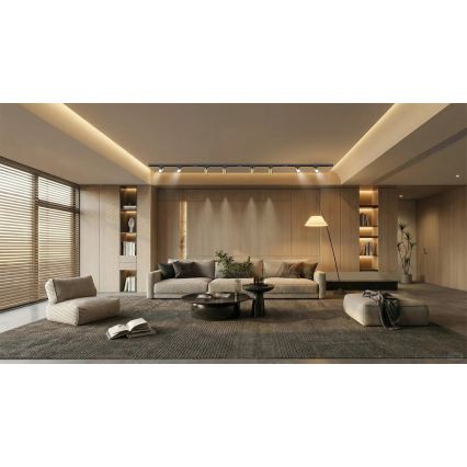 Brilagi - Sliežu sistēmas prožektors HUSKY 8xGU10/10W/230V melns/zelts