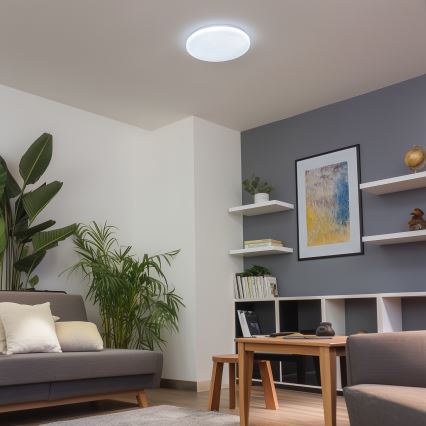 Brilagi - LED regulējams griestu gaismeklis SMART STARS LED/24W/230V Ø 38 cm 3000-6000K Wi-Fi Tuya Beacon + tālvadība