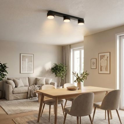 Brilagi - spot gaismeklis 3xGX53/12W/230V melns