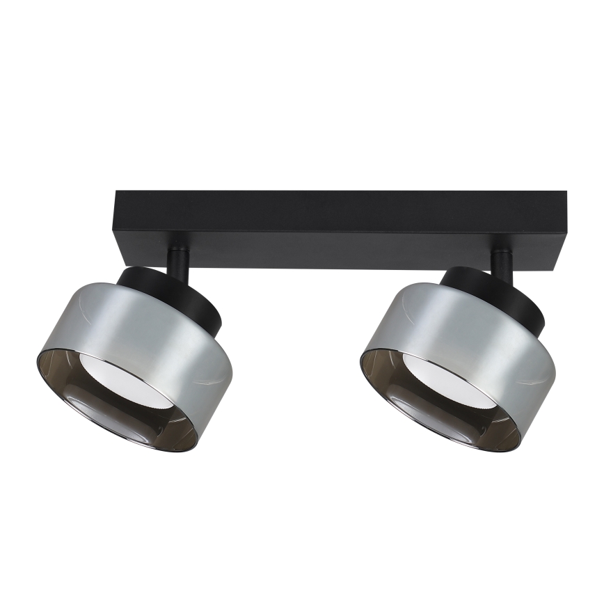 Brilagi - Spot gaismeklis AURA LUX 2xGX53/30W/230V melns/dūmains