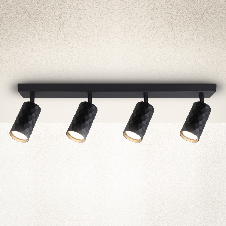 Brilagi - Spot gaismeklis SELE DIAMANT 4xGU10/30W/230V melns