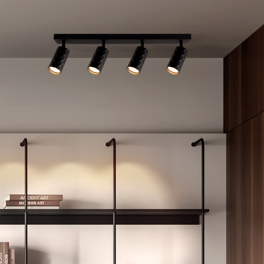 Brilagi - Spot gaismeklis SELE DIAMANT 4xGU10/30W/230V melns