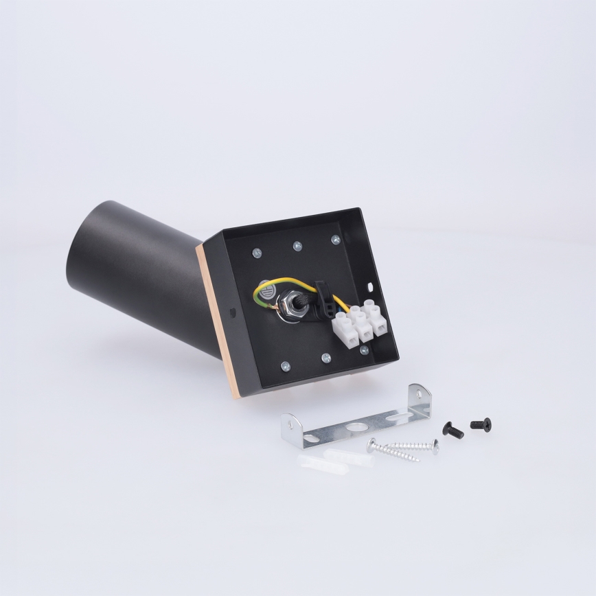 Brilagi - Spota gaismeklis SELE WOOD ACOUSTIC 1xGU10/30W/230V melns/koks