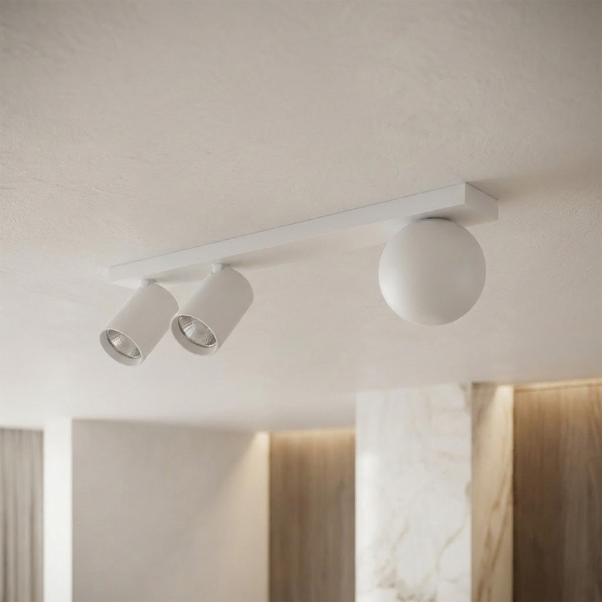 Brilagi - Spota lampa SELE BALL 2xGU10/30W/230V + 1xG9/10W balta