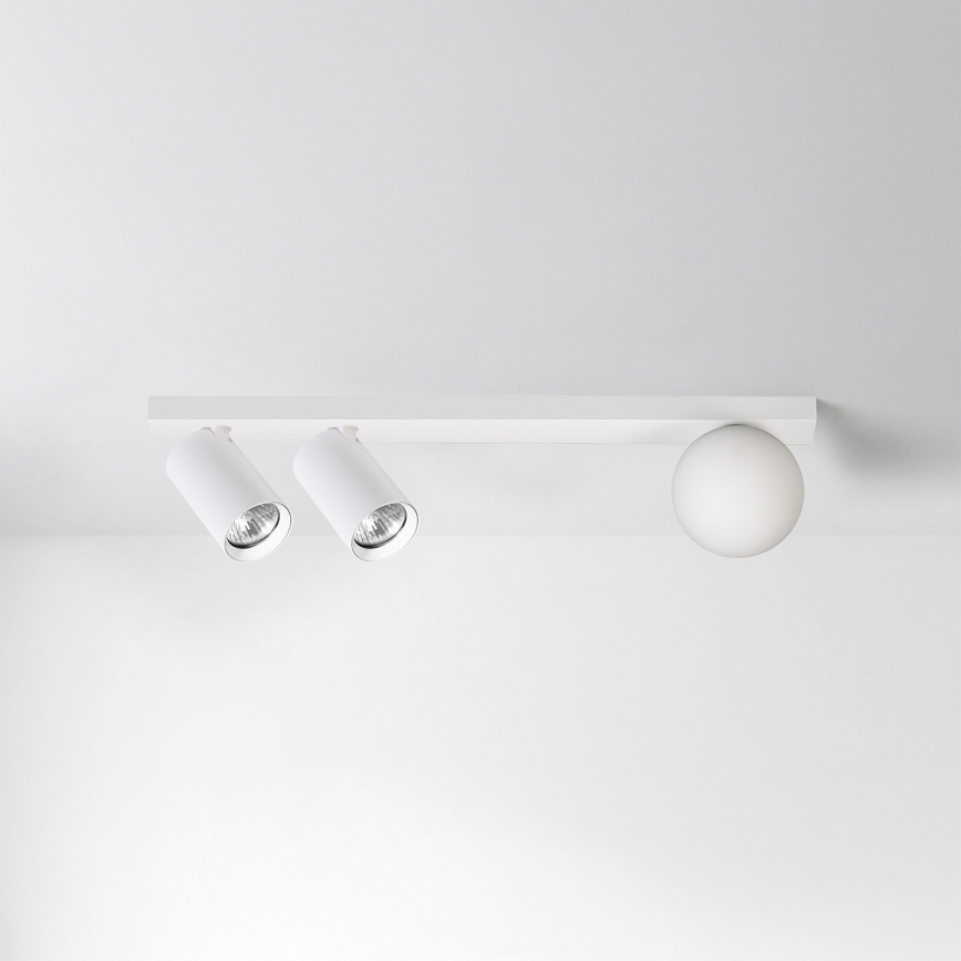 Brilagi - Spota lampa SELE BALL 2xGU10/30W/230V + 1xG9/10W balta