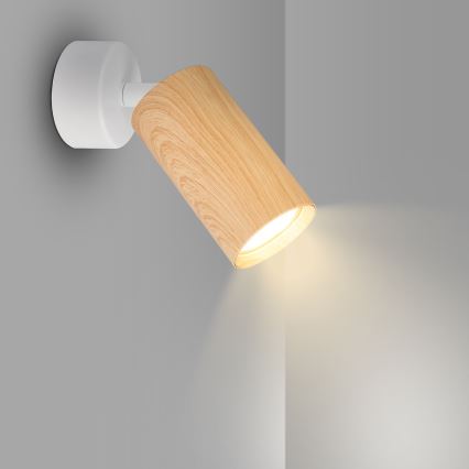 Brilagi - Starmetis SELE 1xGU10/30W/230V balta/ozolkoka dekors
