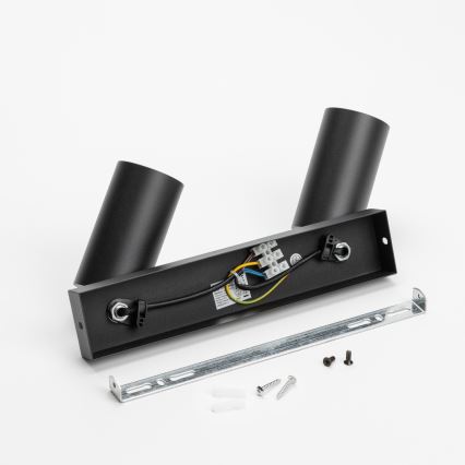 Brilagi - Starmetis SELE 2xGU10/30W/230V melna/zelta