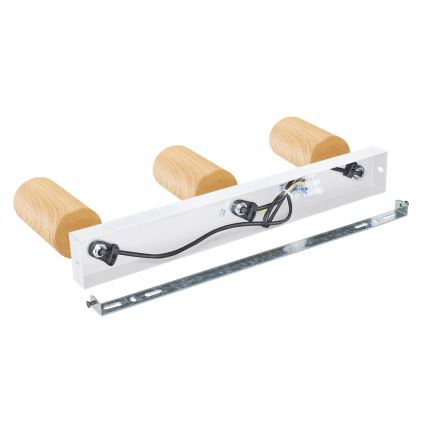 Brilagi - Starmetis SELE 3xGU10/30W/230V balta/ozolkoka dekors
