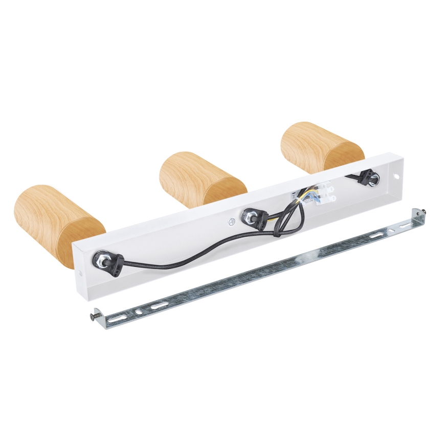 Brilagi - Starmetis SELE 3xGU10/30W/230V balta/ozolkoka dekors