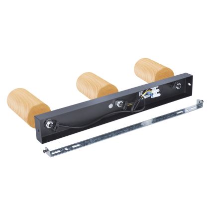 Brilagi - Starmetis SELE 3xGU10/30W/230V melna/ozolkoka dekors