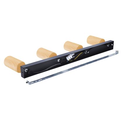 Brilagi - Starmetis SELE 4xGU10/30W/230V melna/ozolkoka dekors