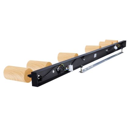 Brilagi - Starmetis SELE 6xGU10/30W/230V melna/ozolkoka dekors