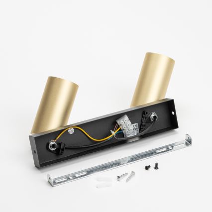 Brilagi - Starmetis SELE GOLDEN 2xGU10/30W/230V melna/zelta