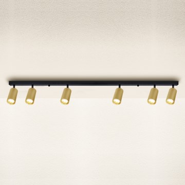 Brilagi - Starmetis SELE GOLDEN 6xGU10/30W/230V melna/zelta