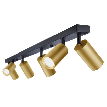 Brilagi - Starmetis SELE GOLDEN 6xGU10/30W/230V melna/zelta