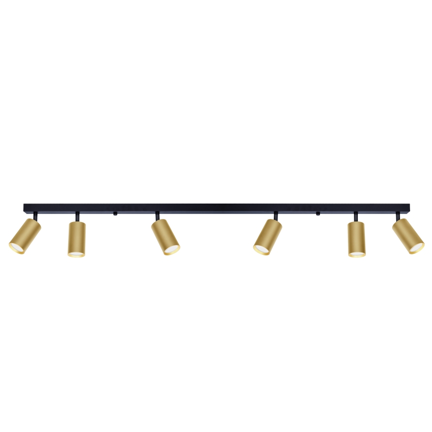 Brilagi - Starmetis SELE GOLDEN 6xGU10/30W/230V melna/zelta