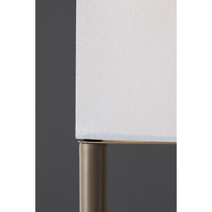 Brilagi - Stāvlampa ar plauktiem GRADUS 1xE27/40W/230V 150 cm pelēka/bēša