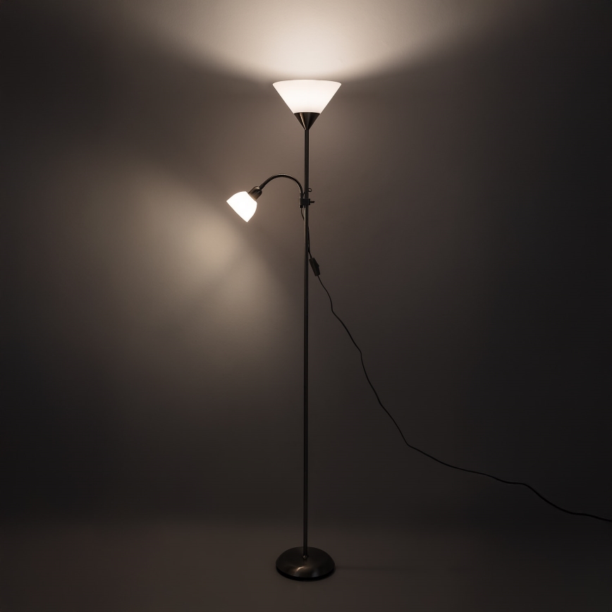 Brilagi - Stāvlampa ARIANA 1xE27/100W/230V + 1xE14/25W zeltaina