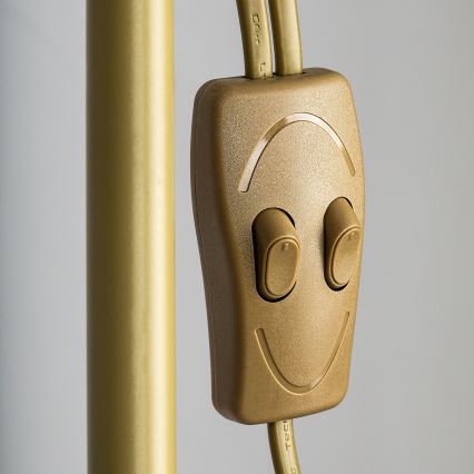 Brilagi - Stāvlampa ARIANA 1xE27/100W/230V + 1xE14/25W zeltaina