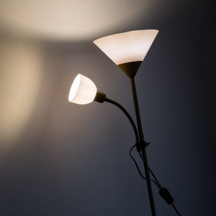 Brilagi - Stāvlampa ARIANA 1xE27/100W/230V + 1xE14/25W zeltaina