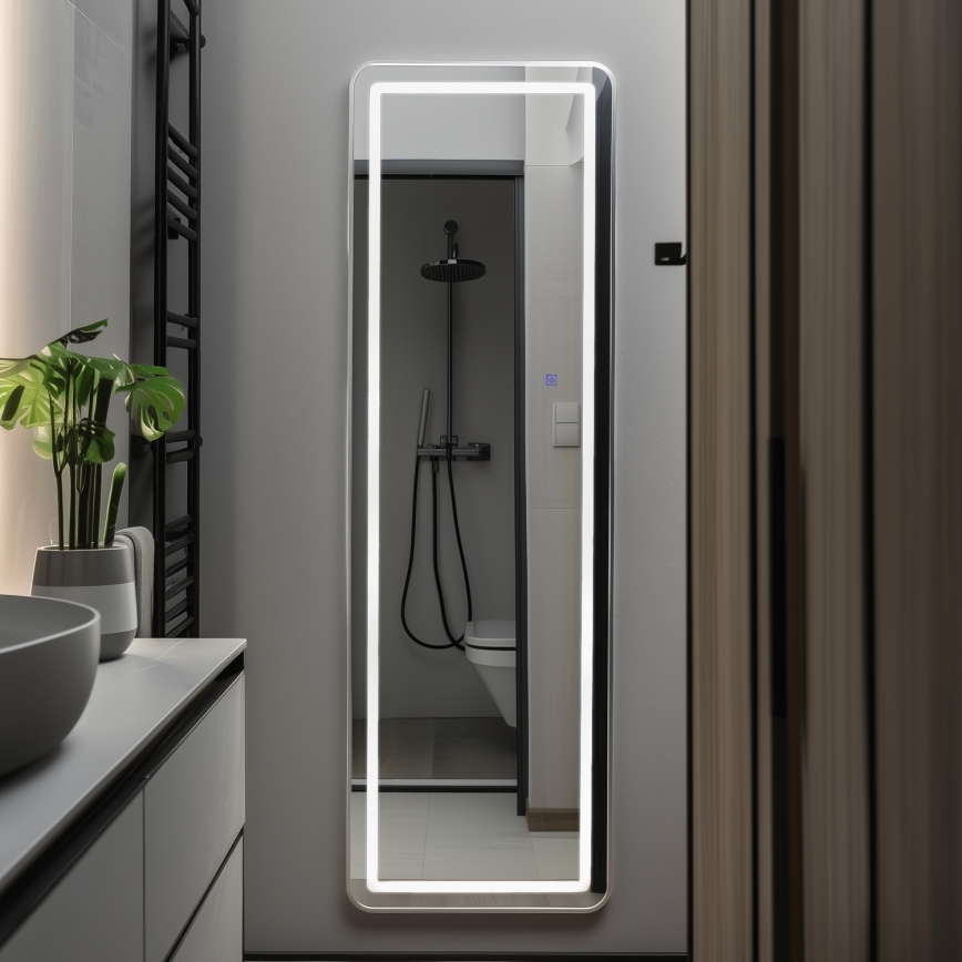 Brilagi - Brīvi stāvošs spogulis BELLEZA LED/42W/230V 160x50 cm IP44 CRI 90 ar regulējamu spilgtumu + CCT
