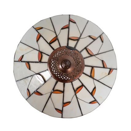 Brilagi - Tiffany stila vitražas galda lampa FOLIA 1xE27/60W/230V