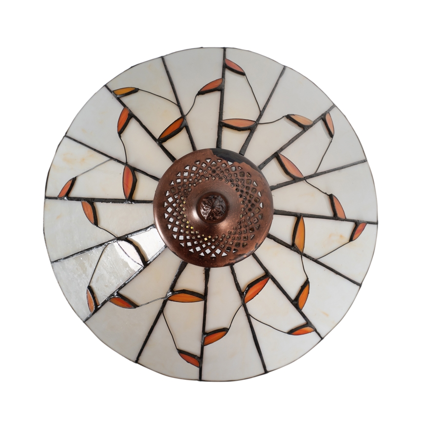 Brilagi - Tiffany stila vitražas galda lampa FOLIA 1xE27/60W/230V