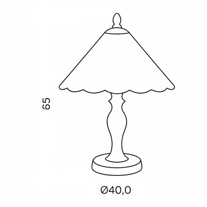 Brilagi - Tiffany stila vitražas galda lampa FOLIA 1xE27/60W/230V