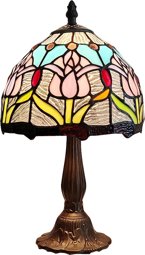 Brilagi - Tiffany stila vitrāžas galda lampa LORAS 1xE14/40W/230V