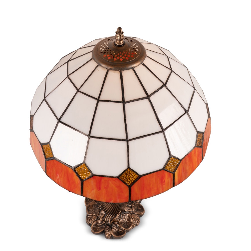 Brilagi - Tiffany stila vitrāžas galda lampa SIENNA 1xE27/60W/230V