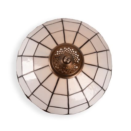 Brilagi - Tiffany stila vitrāžas galda lampa SIENNA 1xE27/60W/230V