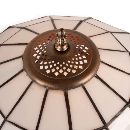 Brilagi - Tiffany stila vitrāžas galda lampa SIENNA 1xE27/60W/230V