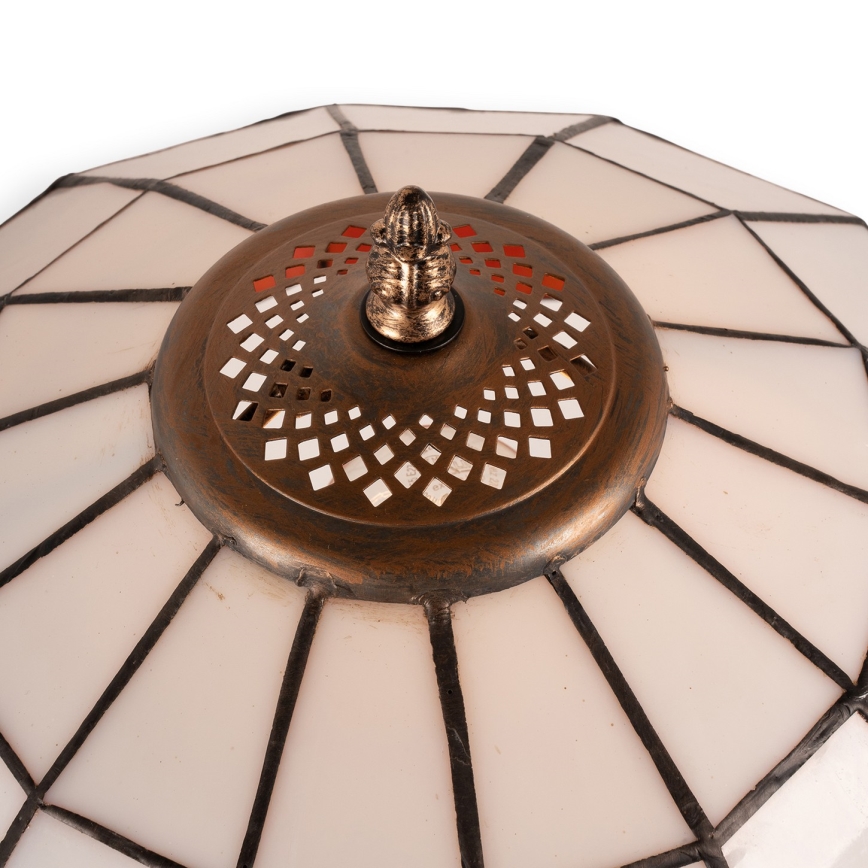 Brilagi - Tiffany stila vitrāžas galda lampa SIENNA 1xE27/60W/230V
