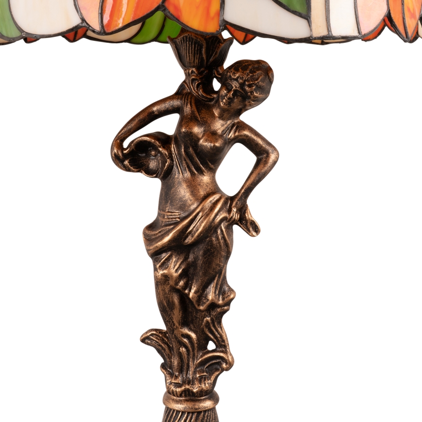 Brilagi - Tiffany stila vitrāžas galda lampa SUNFLOWER 1xE27/60W/230V