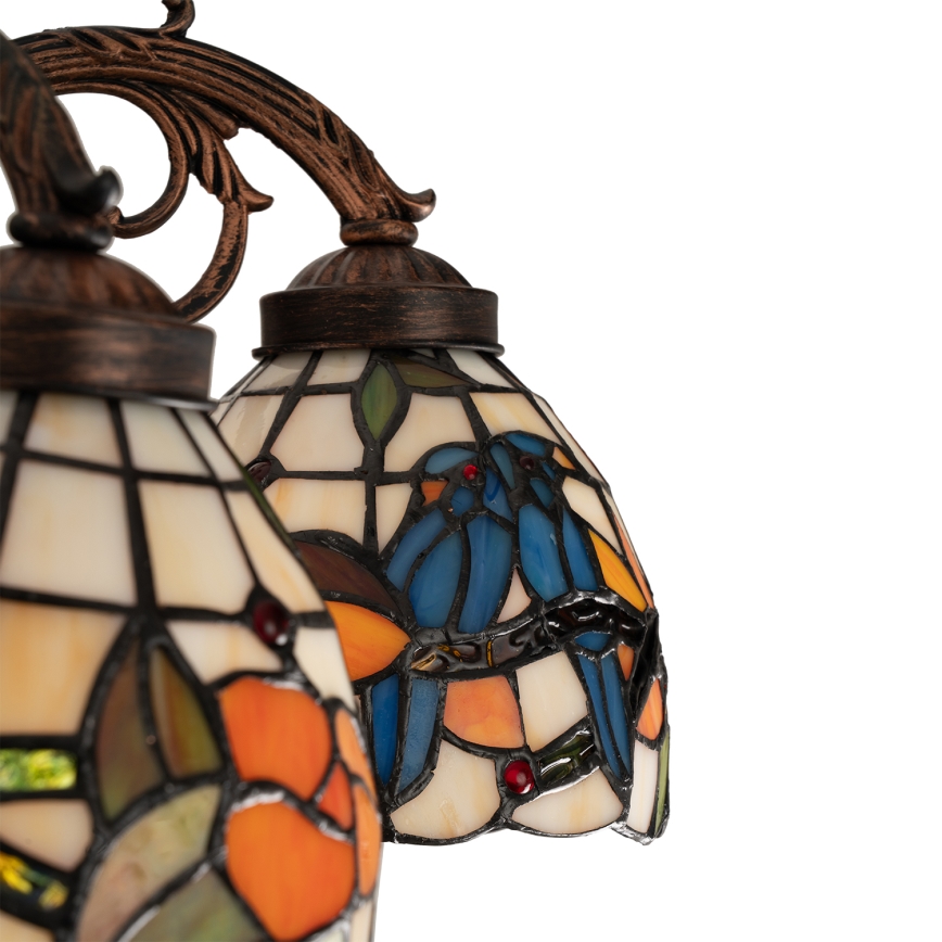 Brilagi - Tiffany stila vitrāžas griestu lampa JUNGLE 6xE27/60W/230V Ø 60 cm
