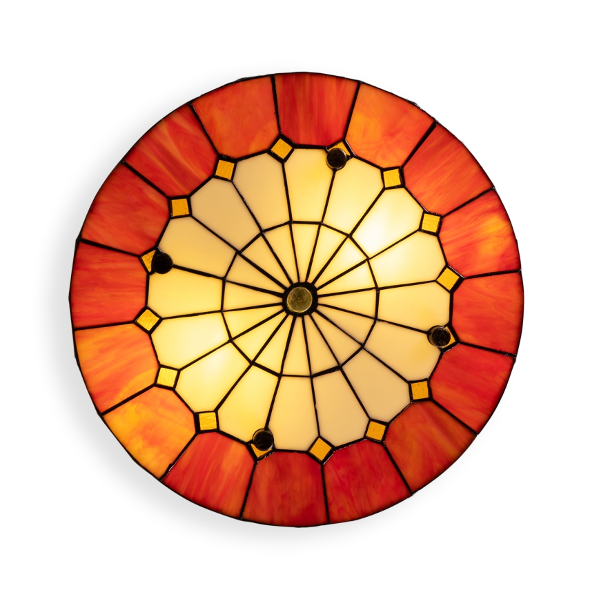 Brilagi - Tiffany stila vitrāžas griestu lampa SIENNA 3xE27/60W/230V Ø 40 cm