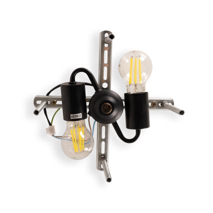 Brilagi - Tiffany stila vitrāžas griestu lampa SUNFLOWER 3xE27/60W/230V diametrs 40 cm