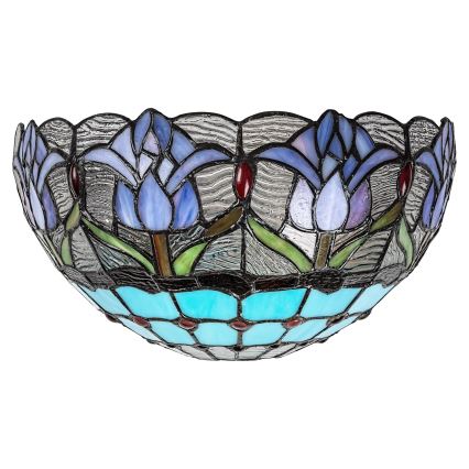Brilagi - Tiffany stila vitrāžas sienas gaismeklis LORAS 1xE14/40W/230V