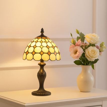 Brilagi - Tiffany stila vitražēta galda lampa DORAN 1xE14/40W/230V