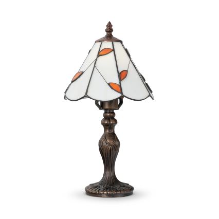 Brilagi - Tiffany vitrāžas galda lampa FOLIA 1xE27/60W/230V