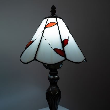 Brilagi - Tiffany vitrāžas galda lampa FOLIA 1xE27/60W/230V
