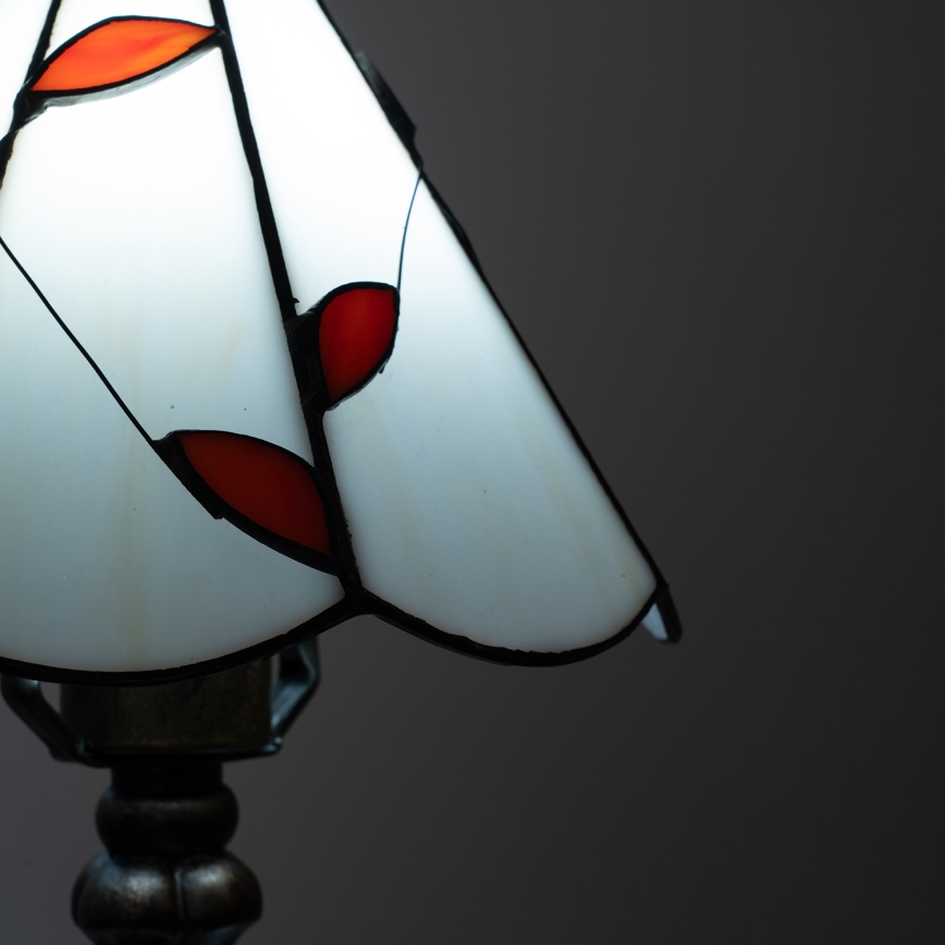 Brilagi - Tiffany vitrāžas galda lampa FOLIA 1xE27/60W/230V