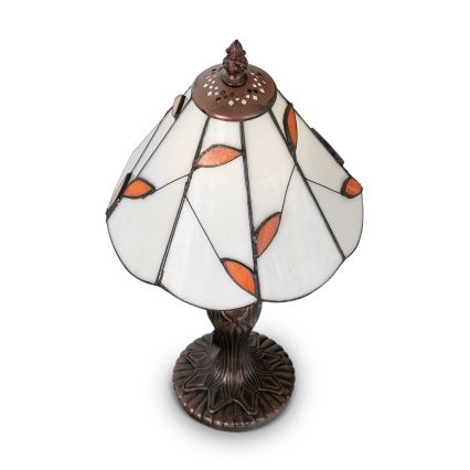 Brilagi - Tiffany vitrāžas galda lampa FOLIA 1xE27/60W/230V