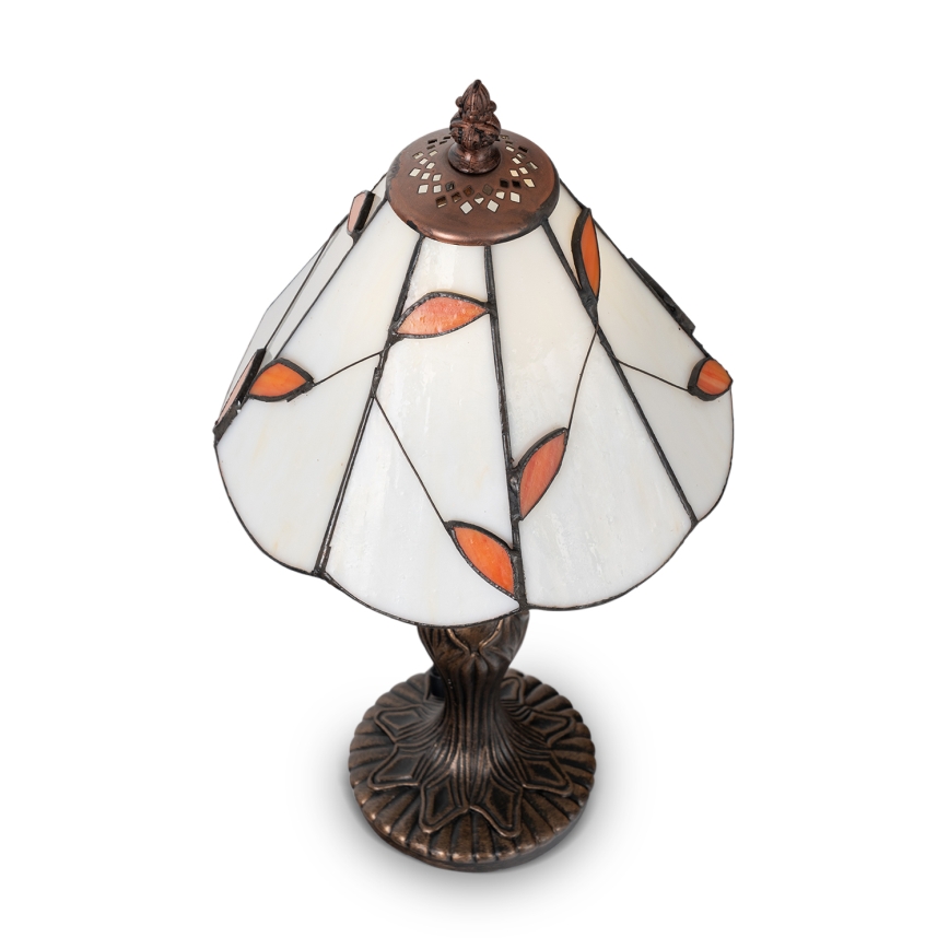 Brilagi - Tiffany vitrāžas galda lampa FOLIA 1xE27/60W/230V