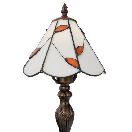 Brilagi - Tiffany vitrāžas galda lampa FOLIA 1xE27/60W/230V