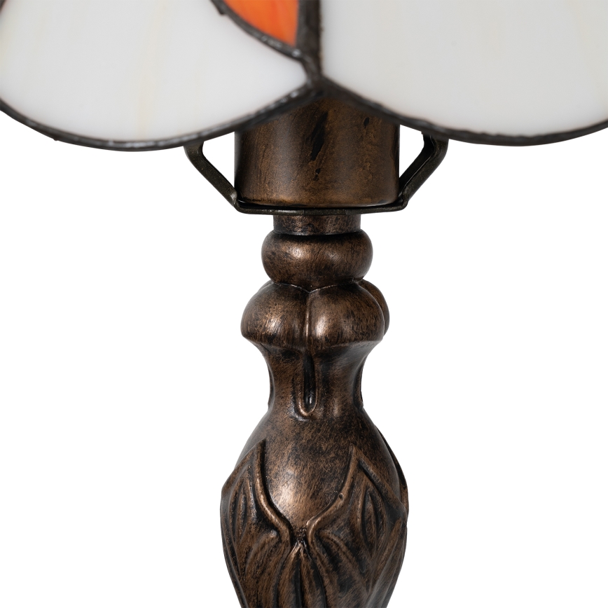 Brilagi - Tiffany vitrāžas galda lampa FOLIA 1xE27/60W/230V