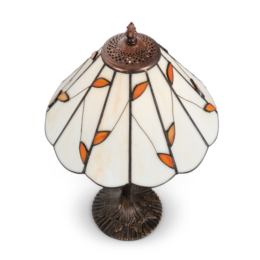 Brilagi - Tiffany vitrāžas galda lampa FOLIA 1xE27/60W/230V